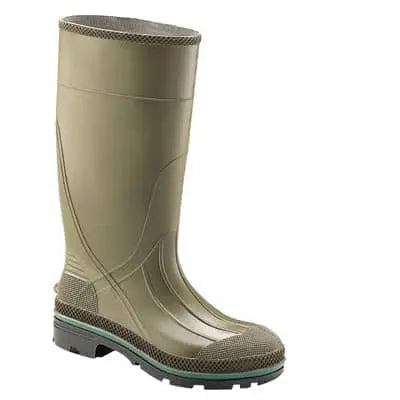 Northerner Servus Brown Weatherproof Boots with Green Trim, Vintage Northerner Brown Servus Rubber Company Buckle Snap Close  main image 2
