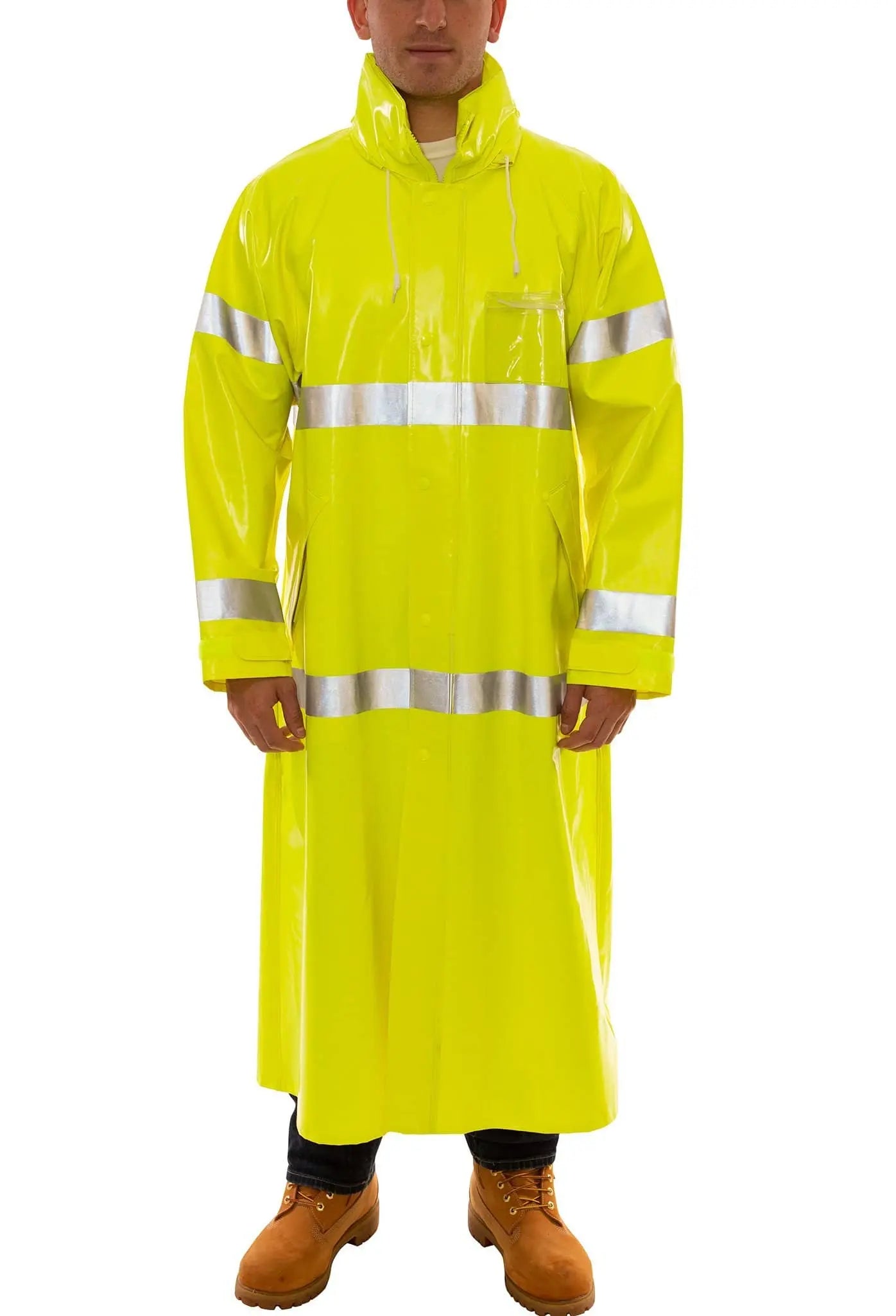 TINGLEY - Comfort-Brite - FR Yellow-Green Coat w/ Hood - ANSI 107 Class 3  Becker Safety and Supply