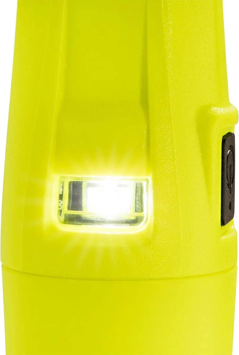 PELICAN - 280 lumen Flashlight, Battery Level Indication, Safety Certified, Class I, II, III, Division 1/IECEx ia, Integrated Clip, 
3 AA Alkaline Batteries (not included) - Becker Safety and Supply