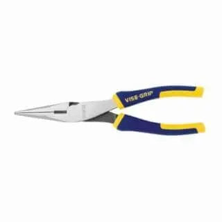IRWIN VISE-GRIP - 8" Long Nose Pliers, Chromium Steel - (Needle Nose) - Becker Safety and Supply