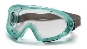PYRAMEX - Capstone 500 Chemical Green Direct/Indirect Goggle with Neoprene Strap, Clear - Becker Safety and Supply