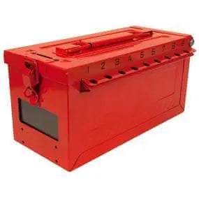 MASTER LOCK - Portable Group Lock Box w/ Key Window - 18 numbered lockout holes - Becker Safety and Supply