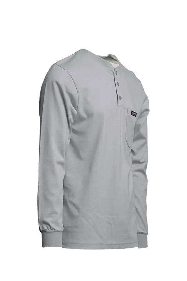 LAPCO - 7oz FR Henley Tees, Gray - Becker Safety and Supply