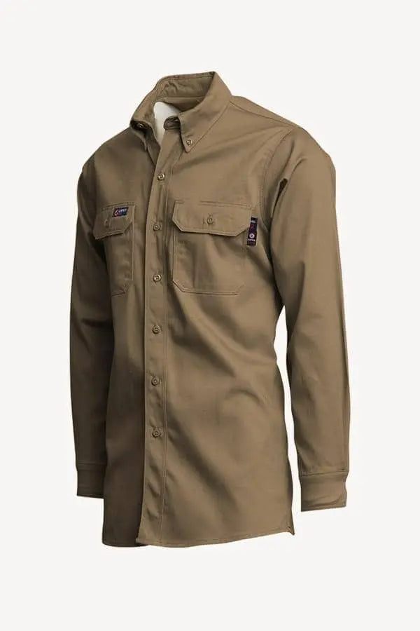 LAPCO - 7oz. FR Uniform Shirt, Khaki - Becker Safety and Supply