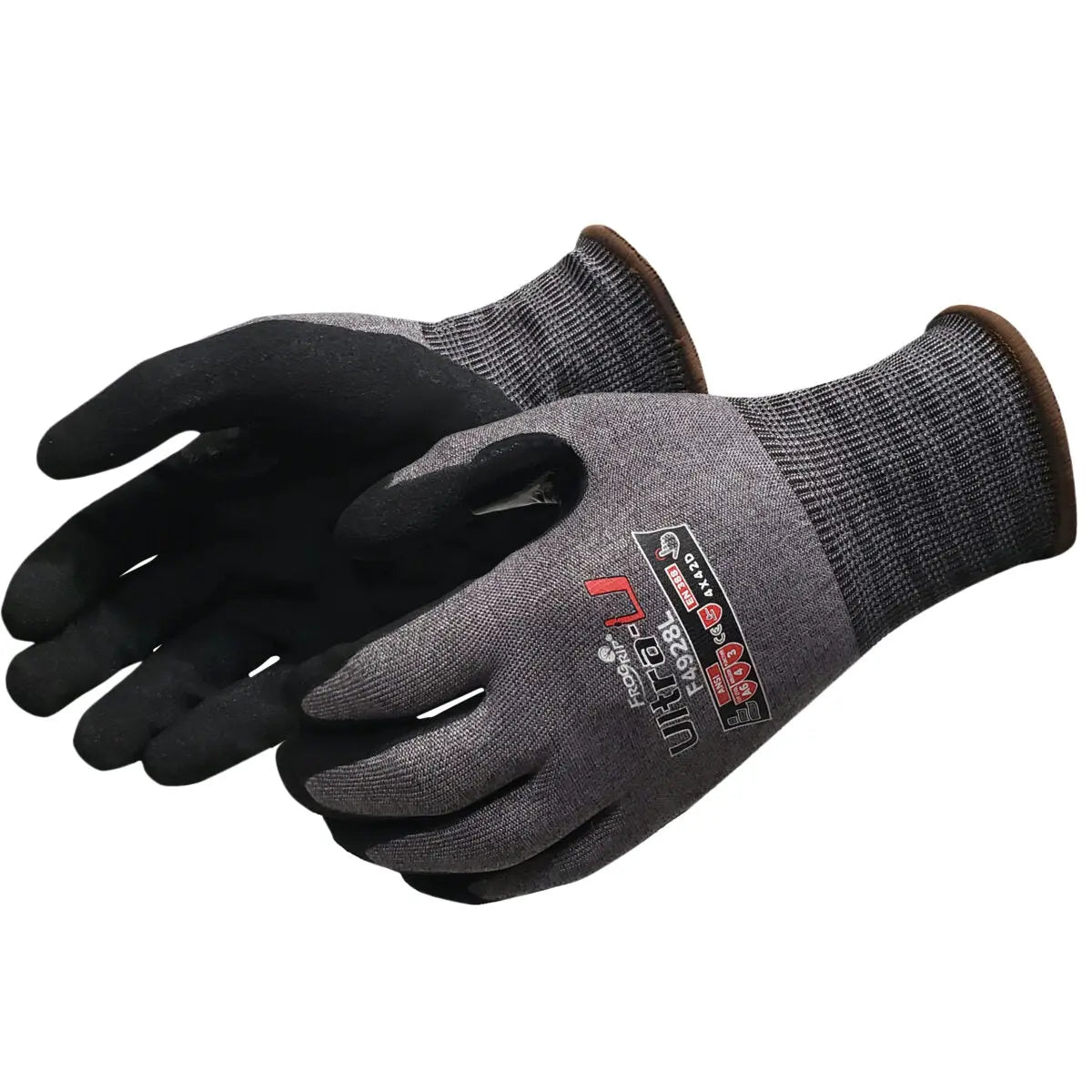 LIBERTY - 18 GUAGE, CUT A6, BLACK SANDY NITRILE GLOVES  Becker Safety and Supply