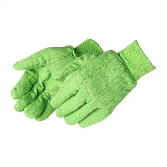 liberty gardening gloves Liberty Corduroy Double Palm Work Gloves Lime Green