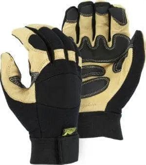 MAJESTIC - Black Eagle Mechanics Glove with Pigskin Palm and Grip Patches