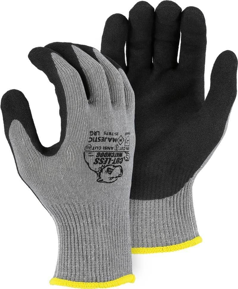 MAJESTIC - Cut Less Watchdog Glove with Sandy Nitrile Palm - Becker Safety and Supply