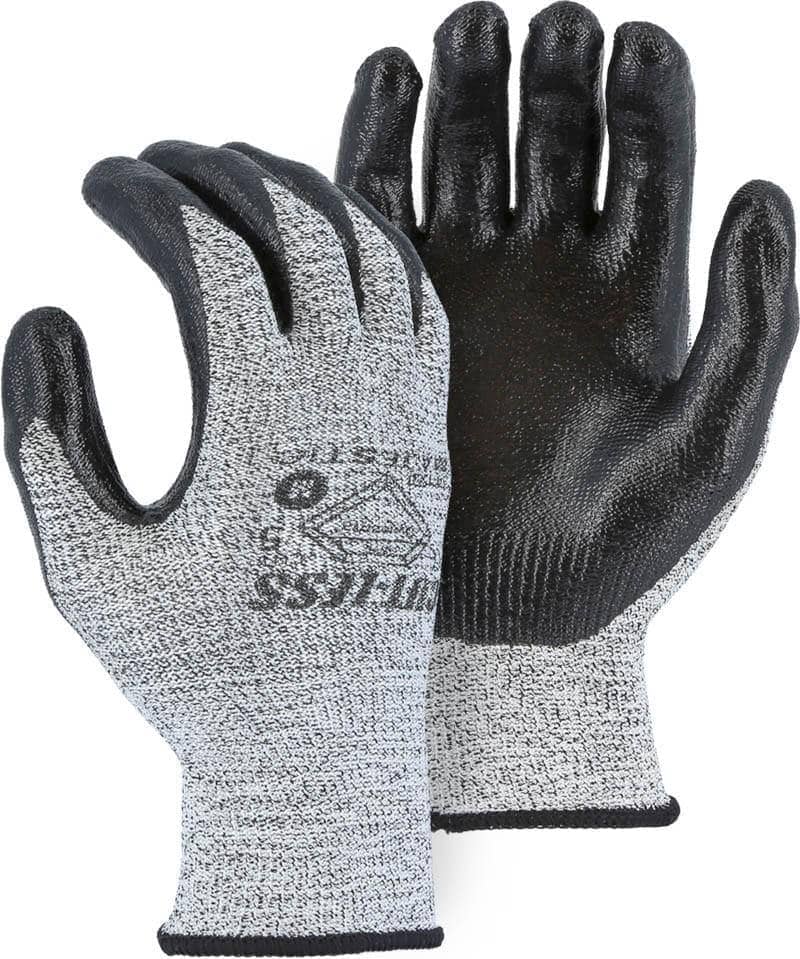 MAJESTIC - Cut Less with Dyneema Seamless Knit Glove with Nitrile Palm Coating - Becker Safety and Supply