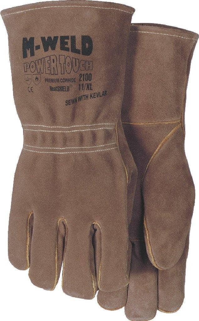 MAJESTIC - FR Leather Welders Glove with Elastic Wrist - Becker Safety and Supply