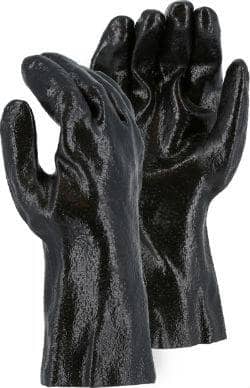 MAJESTIC - PVC Dipped 12in Glove with Rough Finish & Interlock Liner - Becker Safety and Supply