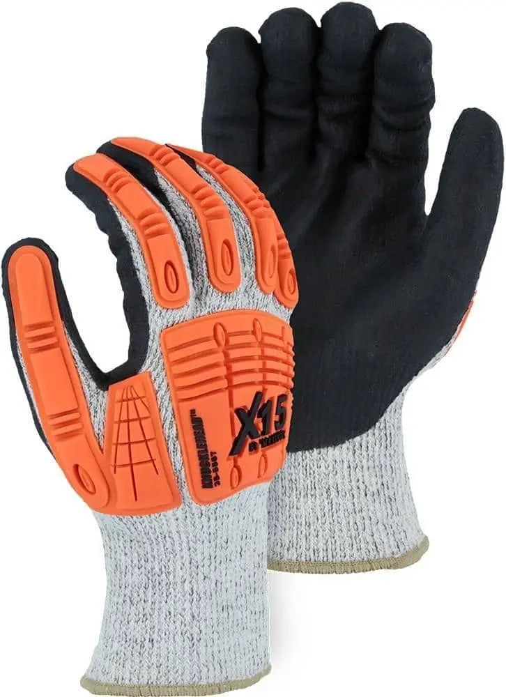 MAJESTIC - Winter Lined Cut Less Watchdog Glove with Foam Nitrile Palm and Impact Protection - Becker Safety and Supply