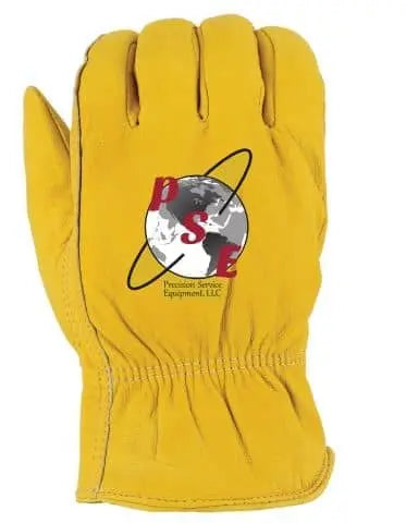 MAJESTIC - Winter Lined Elkskin Driver Glove, Precision Service LOGO - Becker Safety and Supply