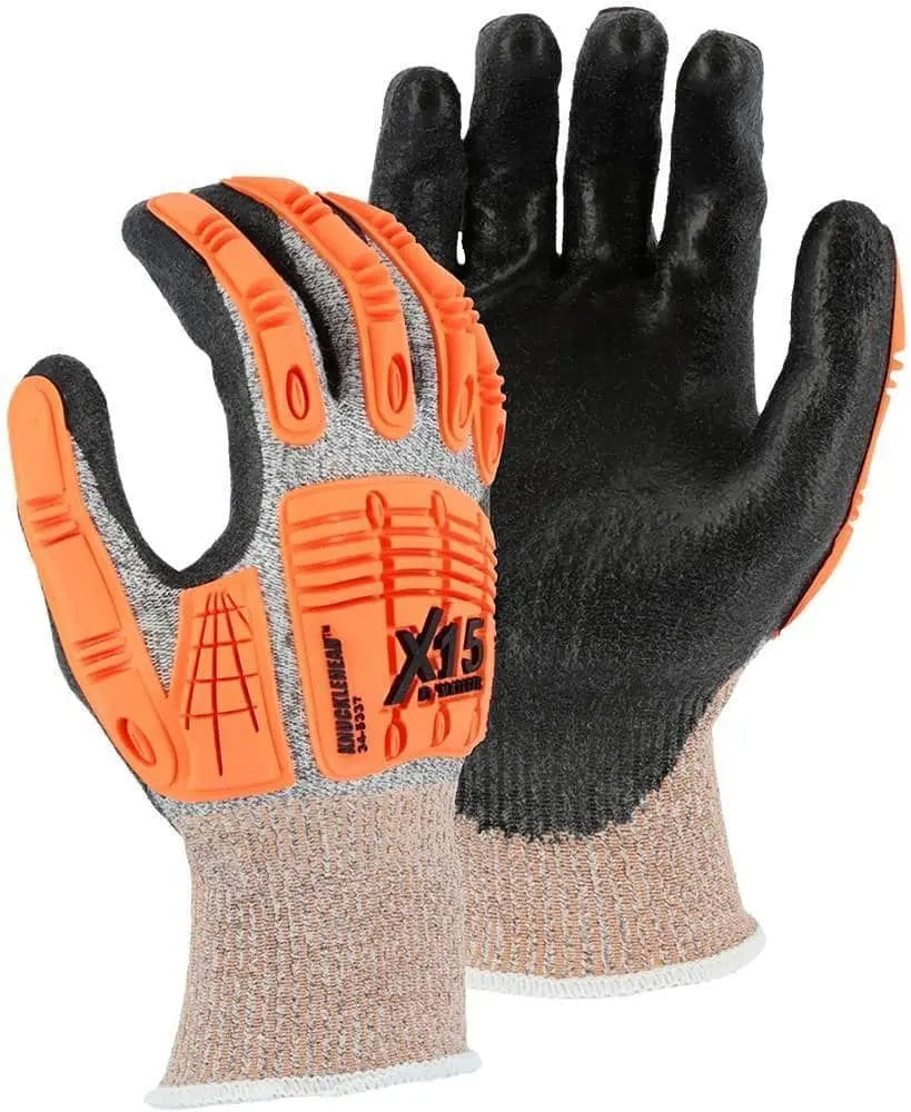 MAJESTIC - X15 with Dyneema Cut & Impact Resistant Glove with Polyurethane Coating - Becker Safety and Supply
