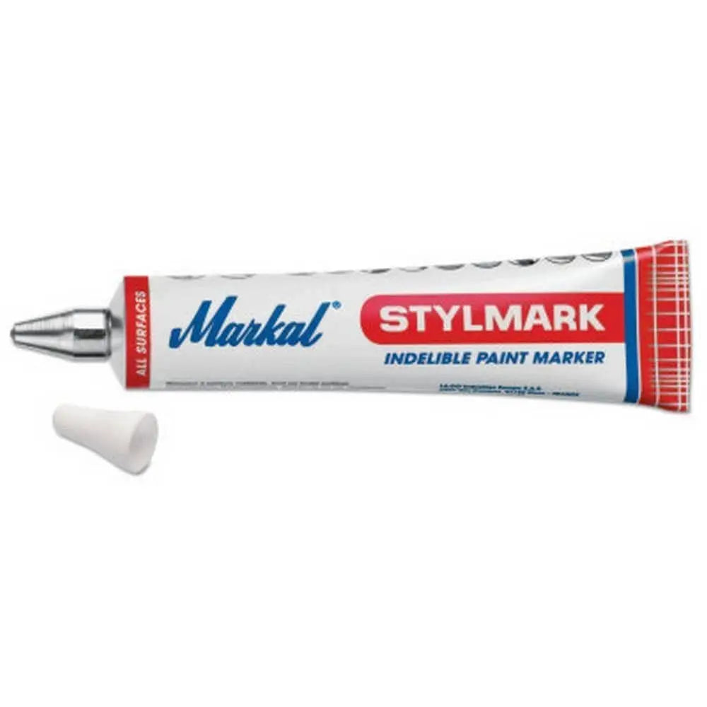 MARKAL - 2oz Tube White Paint Marker (EACH) - Becker Safety and Supply