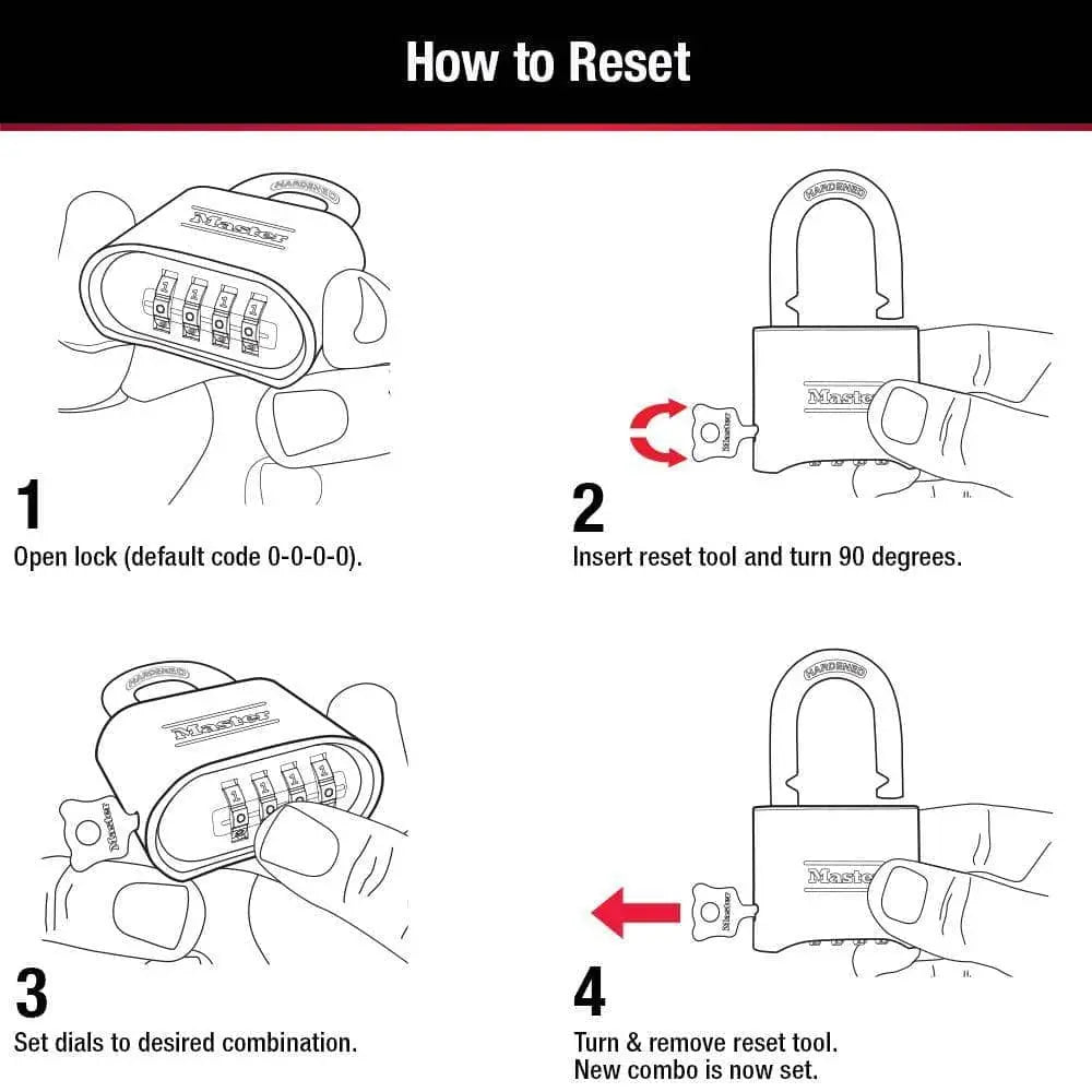 MASTER LOCK - Resettable Combination Padlock - Becker Safety and Supply