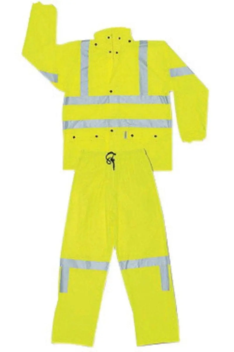 MCR - Luminator, Class 3, 2-Piece Suit, Fluorescent Lime - - Becker Safety and Supply