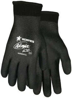 MCR SAFETY - Ninja Ice Fully Coated Insulated Work Glove, Black - Becker Safety and Supply