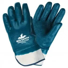 MCR SAFETY - PREDATOR Extra Rough Nitrile Fully Coated Safety Cuff Large - TAGGED - Becker Safety and Supply