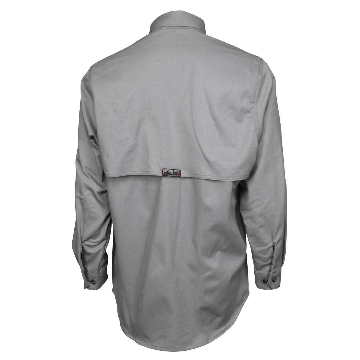 MCR - FR 7oz Triple Vented Work Shirt, Grey  Becker Safety and Supply