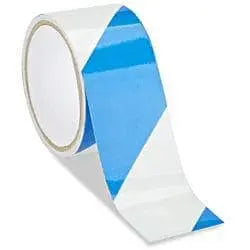 MISCELLANEOUS - Blue and White 2"x10yds Reflective Tape (1 roll) - Becker Safety and Supply