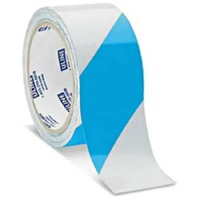 MISCELLANEOUS - Blue and White 2"x10yds Reflective Tape (1 roll) - Becker Safety and Supply