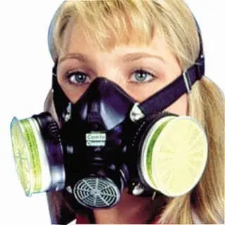 MSA - Comfo Classic Respirators, Hycar Rubber, Half Mask, Large - Becker Safety and Supply