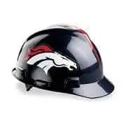 MSA - Officially License NFL V-Gard Helmets 1 Touch, Denver Broncos Logo - Becker Safety and Supply