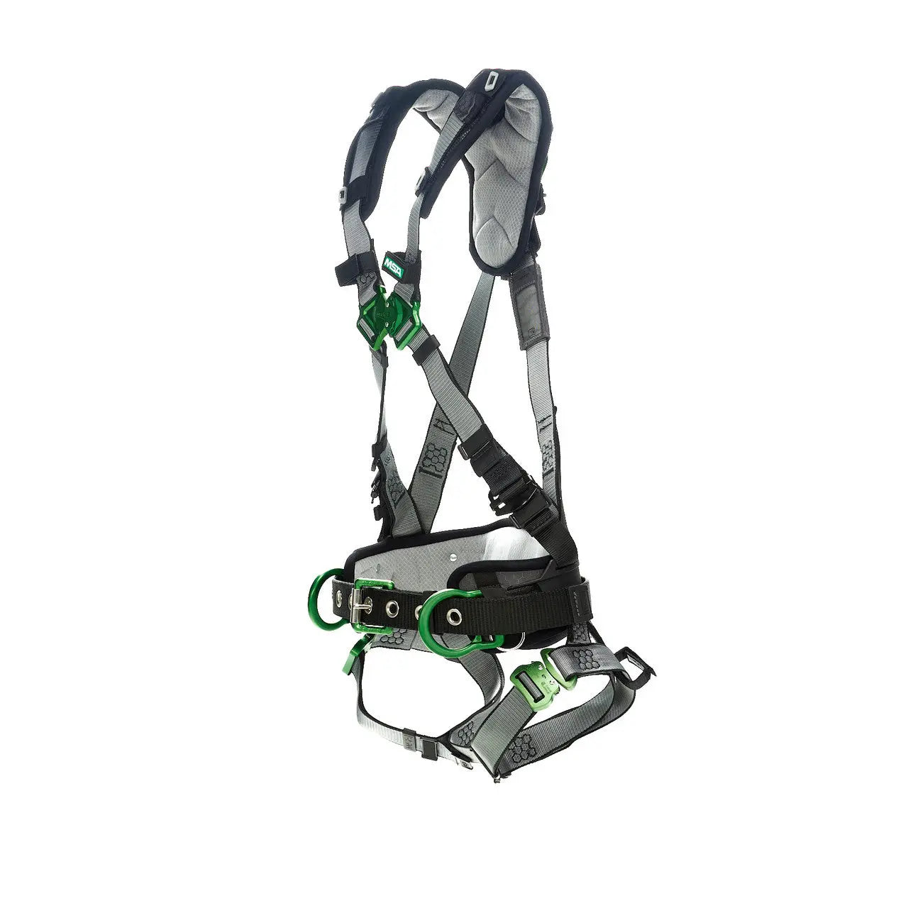 MSA - V-FIT Construction
Harness, Super Extra Large,
Back & Hip D-Rings,
Quick-Connect Leg Straps,
Shoulder Padding - SUPER XL  Becker Safety and Supply