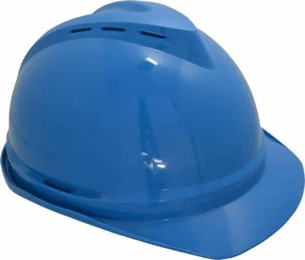 MSA - V-Gard Protective Cap 4 Point Fas-Trac, Blue - Becker Safety and Supply