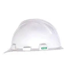 MSA - V-Gard Protective Cap Fas-Trac Ratchet, White - Becker Safety and Supply