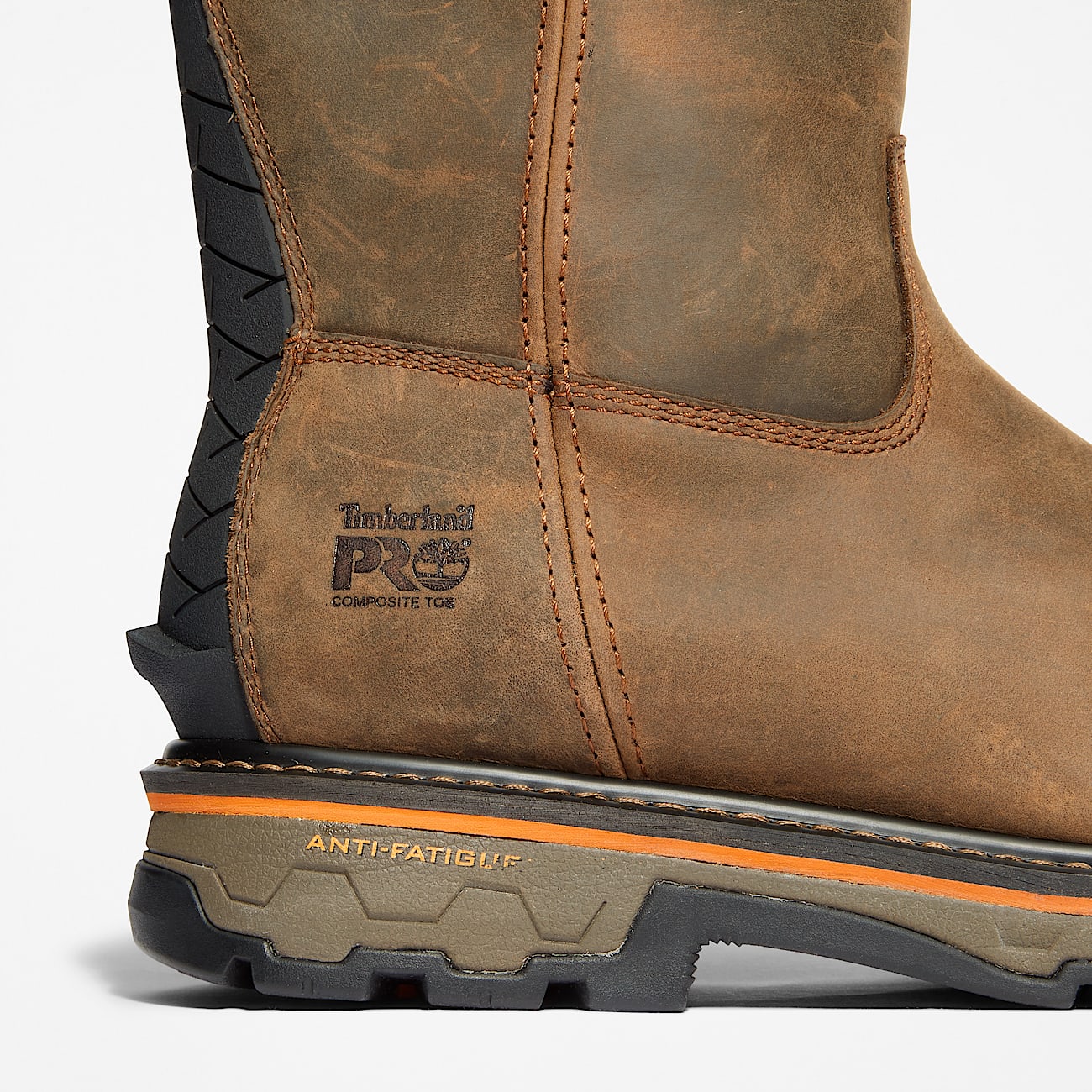 TIMBERLAND PRO - Mens True Grit Pull on Composite Toe Work Boot Brown-12M - Becker Safety and Supply