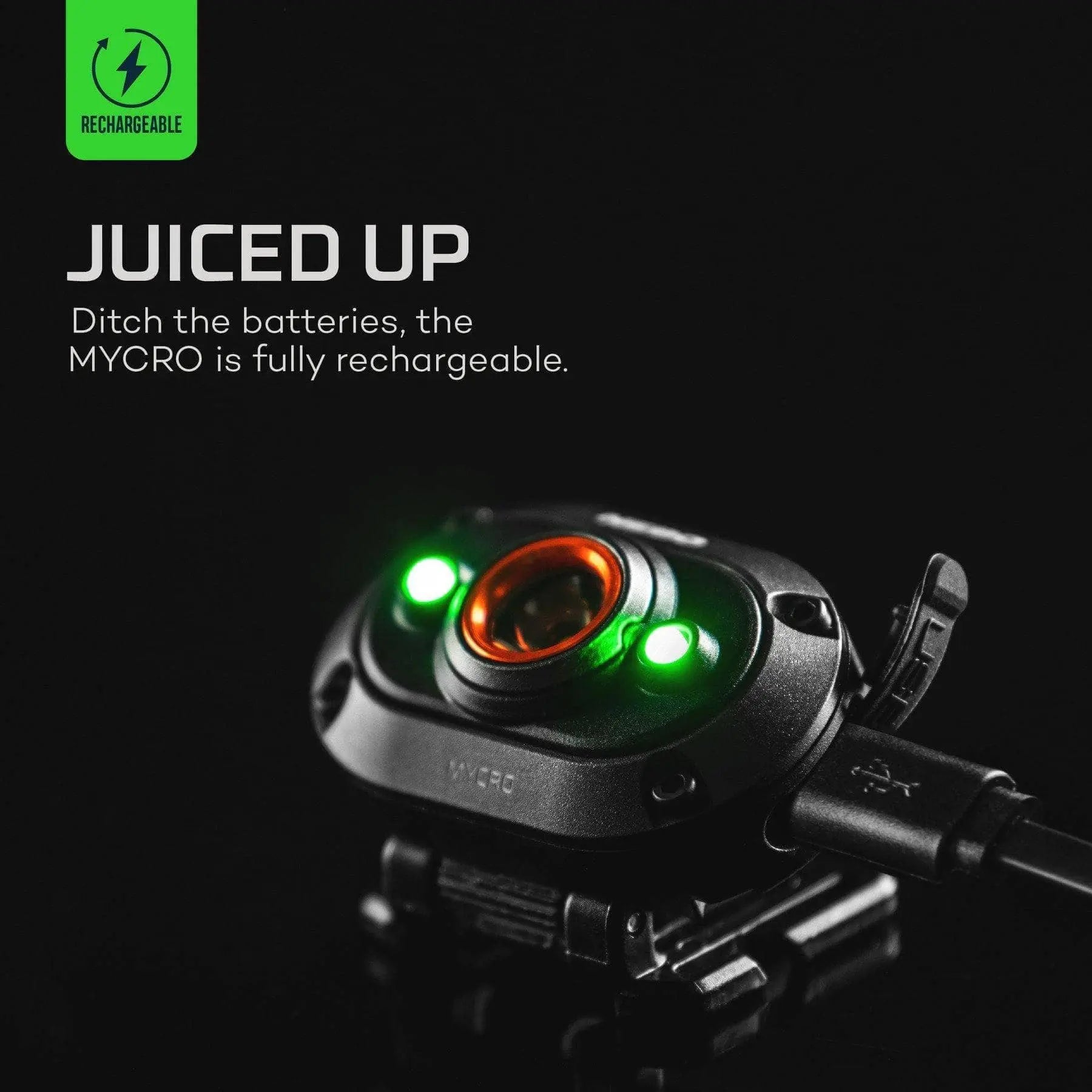 NEBO - MYCRO Rechargeable Headlamp and Cap Light with 400 Lumen Turbo Mode