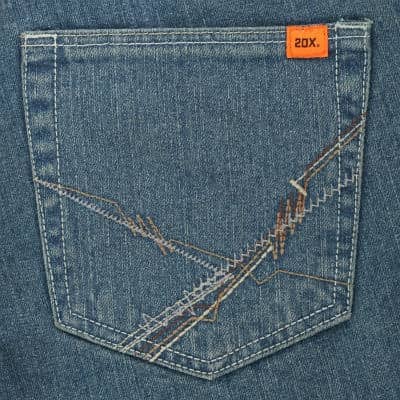 WRANGLER - 20S Men's FR Cool Vantage Vintage Jeans - 12.5 oz - 70% Cotton / 30% Modacrylic - Boot Cut - Moisture wicking technology - NFPA 70E / NFPA 2112 - Becker Safety and Supply