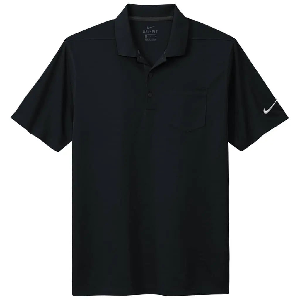 NIKE - Dri-FIT Micro Pique 2.0 Pocket Polo Black - Becker Safety and Supply