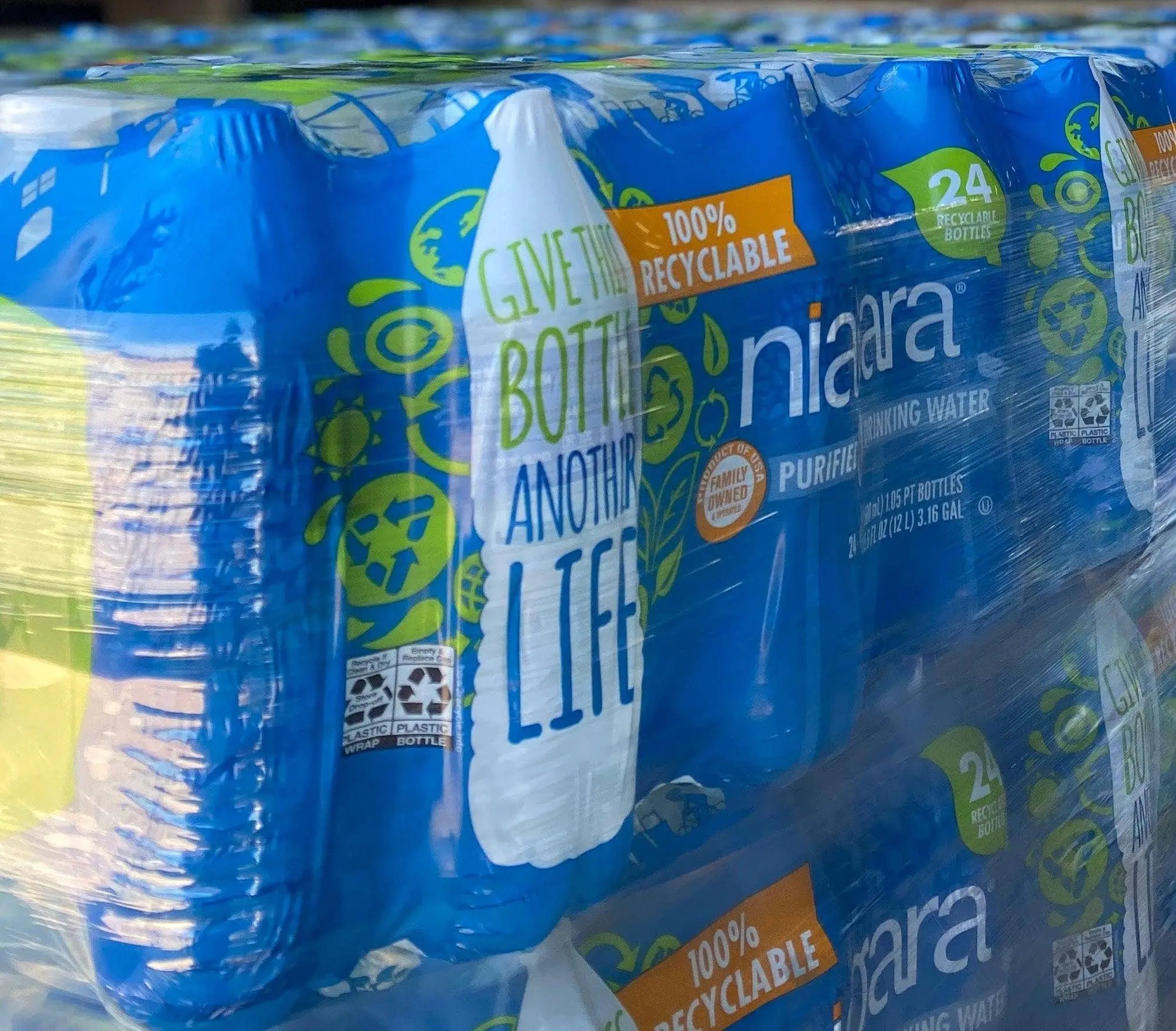 Niagara Bottled Water 24 Pack Case 16.9 fl oz Bottles Becker Safety