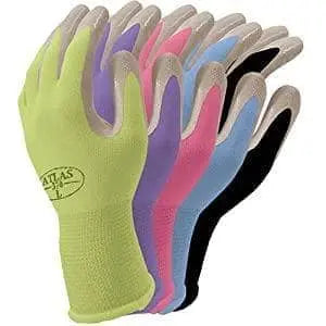 ATLAS - 370 Garden Glove (SINGLE PAIR) - Nitrile / Nylon - Asst'd Colors - Medium - Becker Safety and Supply