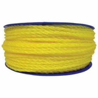ORION-Twisted Poly Ropes, 1,080 lb Cap., 600 ft, Polypropylene, Yellow - Becker Safety and Supply