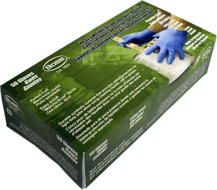 PIP -  Boss General Grade 8 Mil Disposable Nitrile Gloves - Becker Safety and Supply