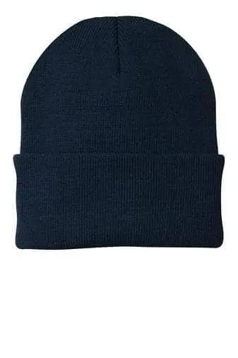 PORT & COMPANY - Knit Cap  - Navy - Becker Safety and Supply