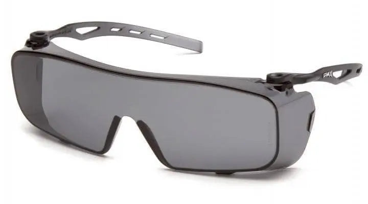 PYRAMEX - GREY - H2X Anti-Fog Lens with Grey Temples - Becker Safety and Supply