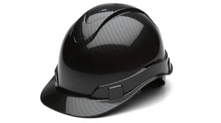 PYRAMEX - RIDGELINE - Cap Style Hard Hat - 4pt Suspension, SHINY GRAPHITE - Becker Safety and Supply