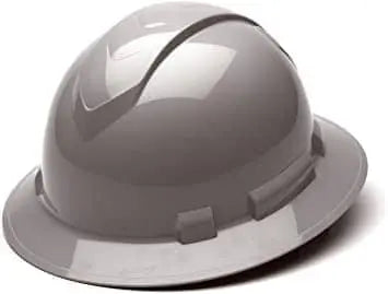 PYRAMEX - Ridgeline Full Brim Hard Hat with 4pt Suspension - Becker Safety and Supply