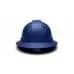 PYRAMEX - Ridgeline Full Brim Hard Hat, Matte Blue Graphite - Becker Safety and Supply