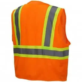 PYRAMEX - Type R - Class 2 Hi-Vis Orange Safety Vest - Becker Safety and Supply