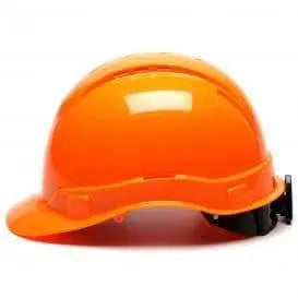 Pyramex - Ridgeline Cap Style Hard Hat 4 Point Vented Ratchet, Orange