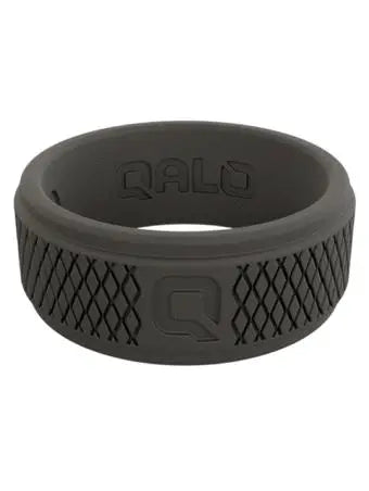 QALO - Men's Crosshatch Ring, Dark Grey - Becker Safety and Supply