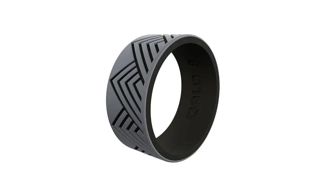 QALO - Men's Strata Ring, Grey & Black Mountain Pattern - Becker Safety and Supply