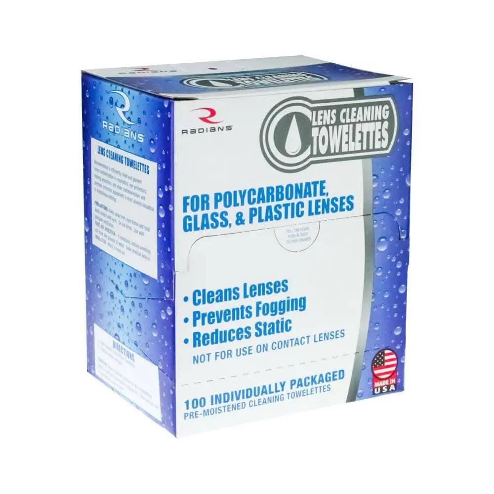 RADIANS - Lens Cleaning Towelettes (Box of 100) - Becker Safety and Supply