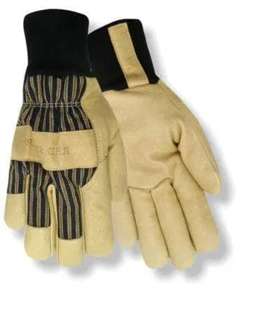 RED STEER - Grain Pigskin Palm, Thermal lined, Knit Wrist - Becker Safety and Supply